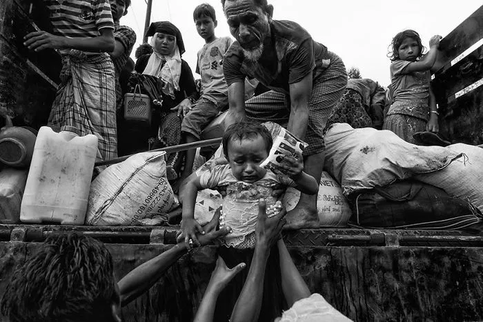 Rohingya Exodus, Bangladesh (Honorable Mention In General Monochrome Category)