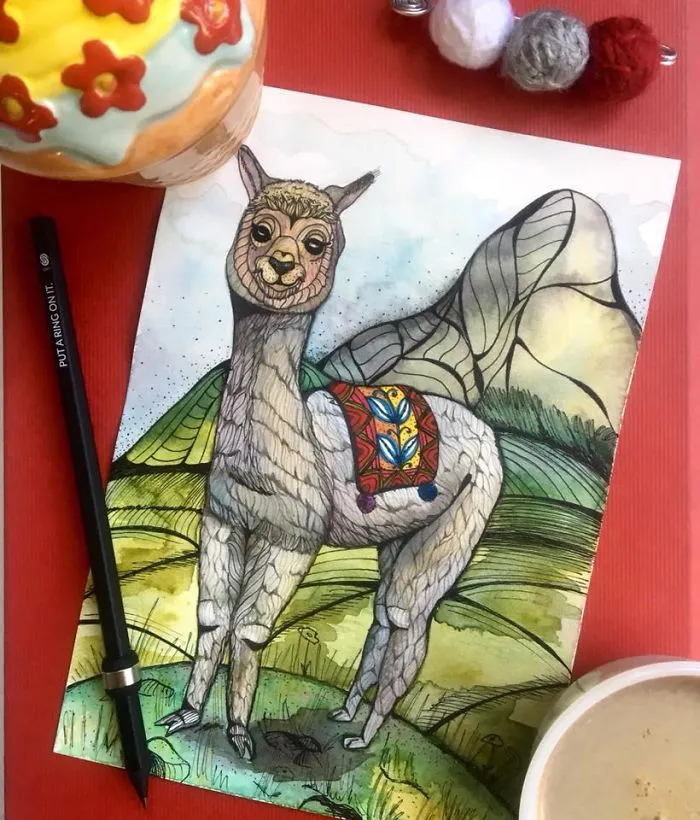 I Use Watercolor And A Black Pen To Create Illustrations That Inspire People To See The Beauty Of Nature