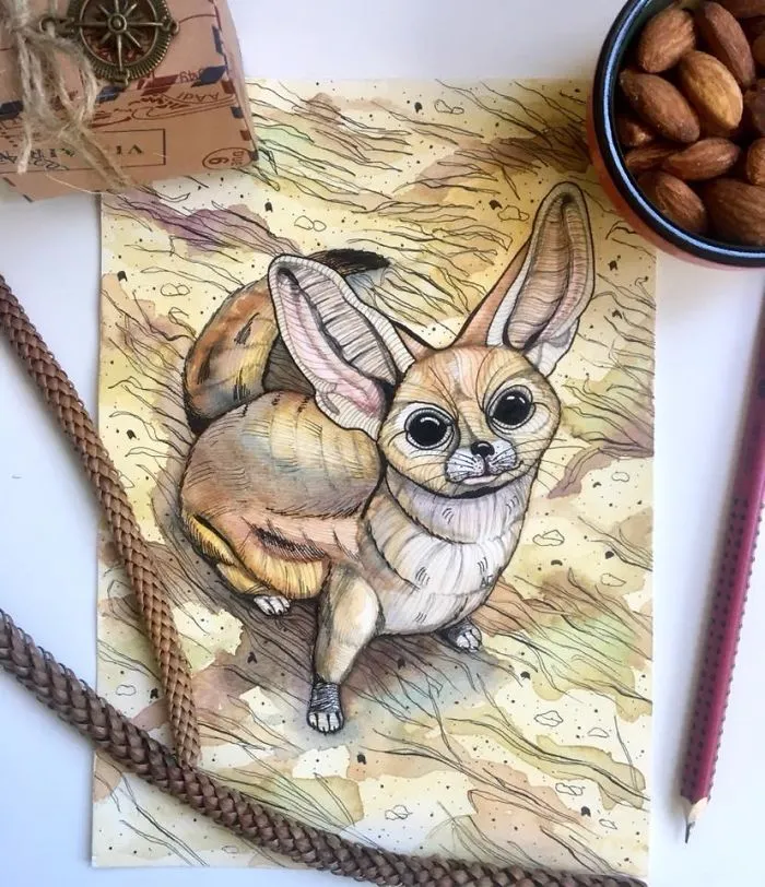 I Use Watercolor And A Black Pen To Create Illustrations That Inspire People To See The Beauty Of Nature
