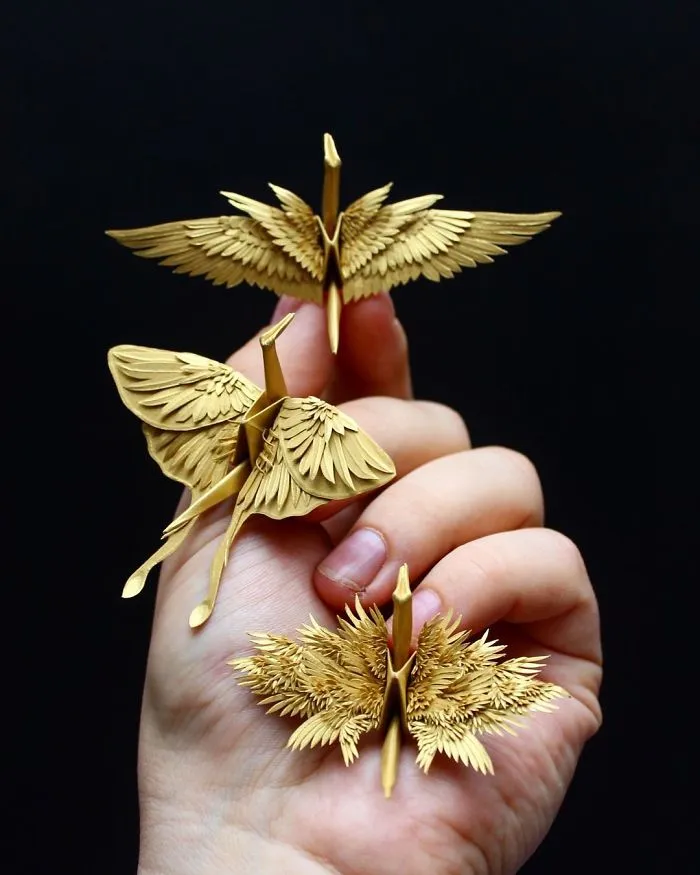 Some Time Ago I Challenged Myself To Create An Origami Crane Every Day For 1000 Days (New Pics)