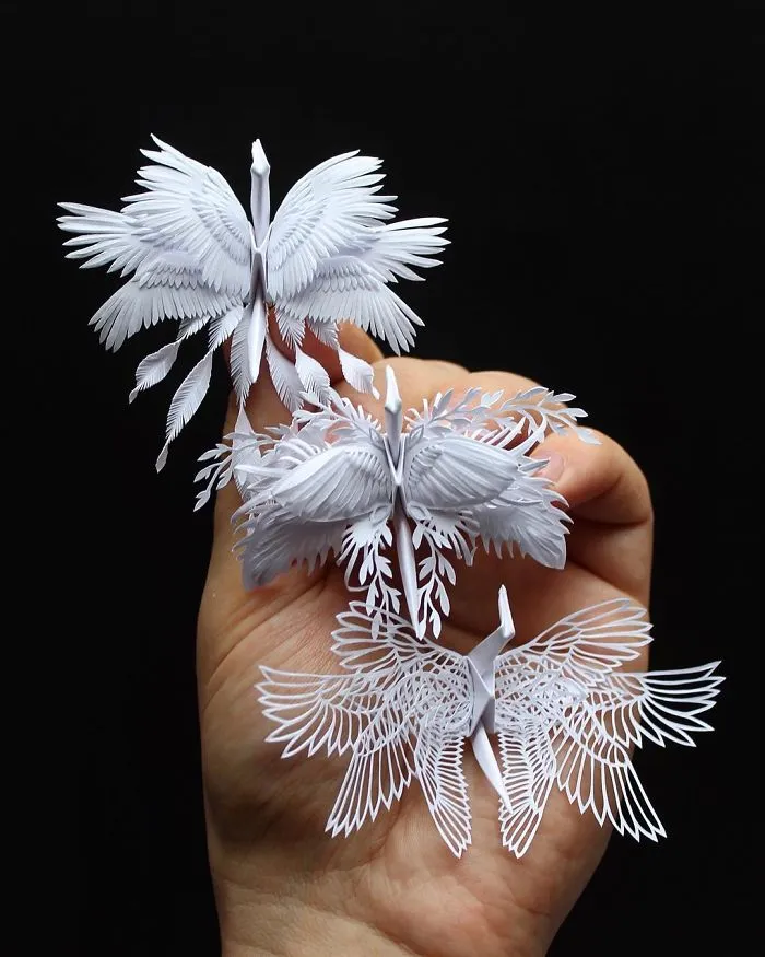 Some Time Ago I Challenged Myself To Create An Origami Crane Every Day For 1000 Days (New Pics)