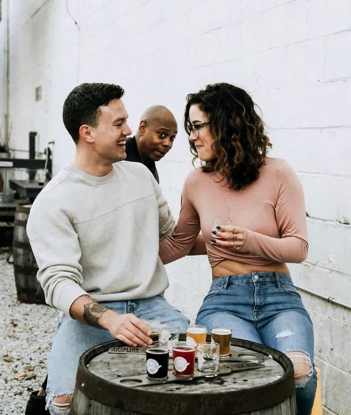 Had Our Engagement Photos Photobombed By Dave Chappelle
