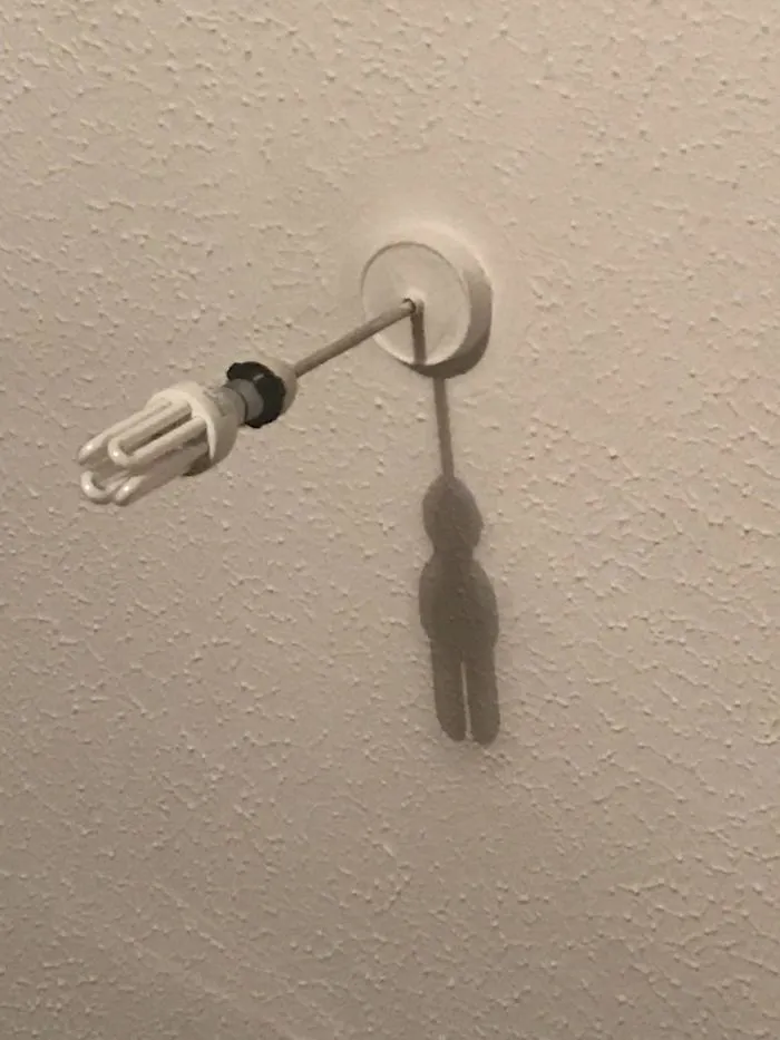 Shadow Cast By My Light Looks Like The Gingerbread Man Hanged Himself