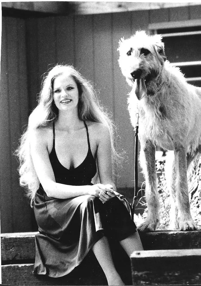 Mi abuela y su lobero en 1974