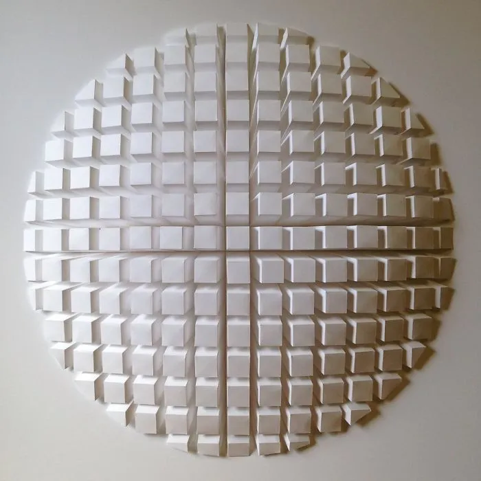 The Way This Engineer Turns Simple Sheets Of Paper Into Geometric Art Is Amazingly Satisfying (30 Pics)
