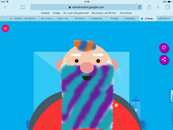 I Made This On Santa Tracker