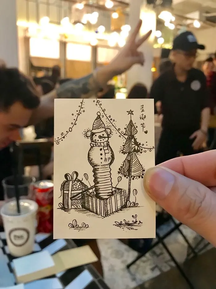 I Spent 3 Weeks Drawing Christmas Trees For The Upcoming Christmas
