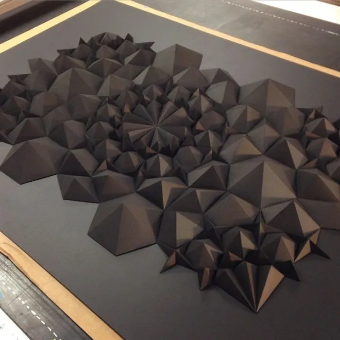 The Way This Engineer Turns Simple Sheets Of Paper Into Geometric Art Is Amazingly Satisfying (30 Pics)