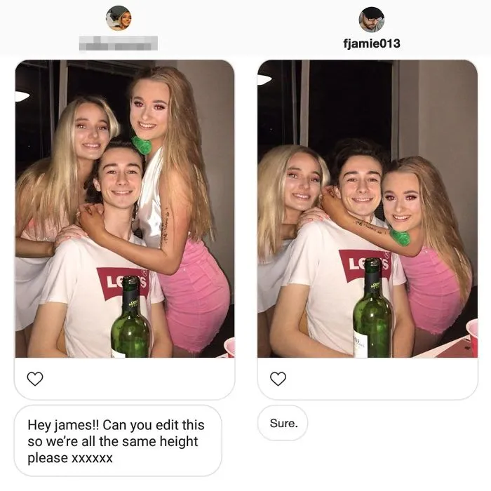 Photoshop Troll Who Takes Photo Requests Too Literally Strikes Again, And The Result Is Hilarious (17 New Pics)