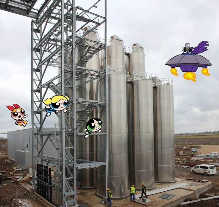 Animation Carachters On Construction Site