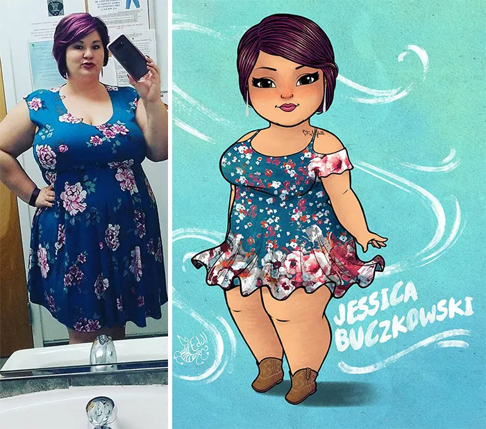 Cansado de los prejuicios contra las mujeres de talla grande, este artista las convirtió en arte