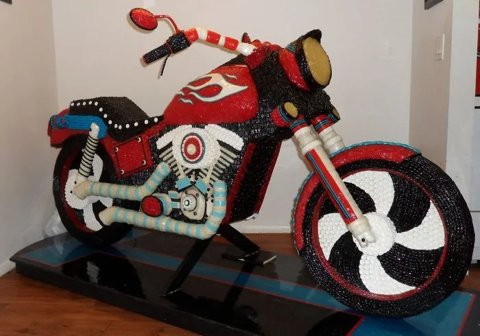 Sweet! Motorcycle Made Out Of Candies