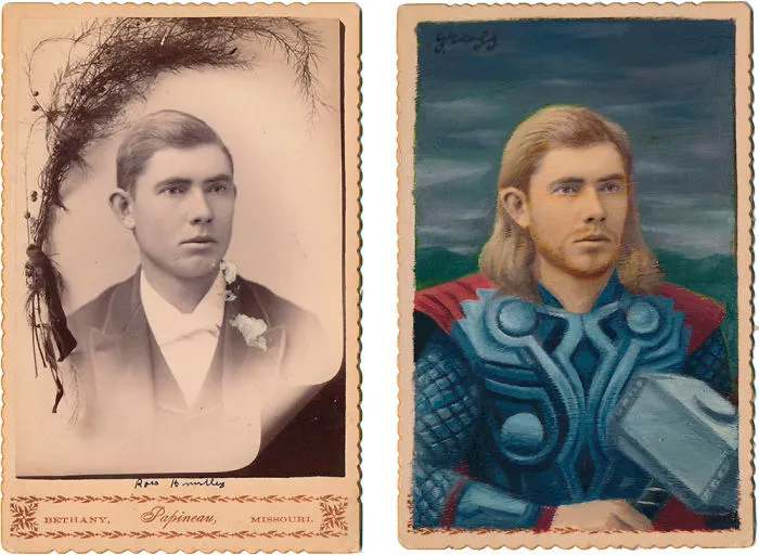 Artist Turns Vintage Portraits Into Heroes Of Pop Culture