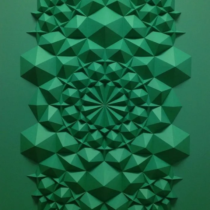 The Way This Engineer Turns Simple Sheets Of Paper Into Geometric Art Is Amazingly Satisfying (30 Pics)