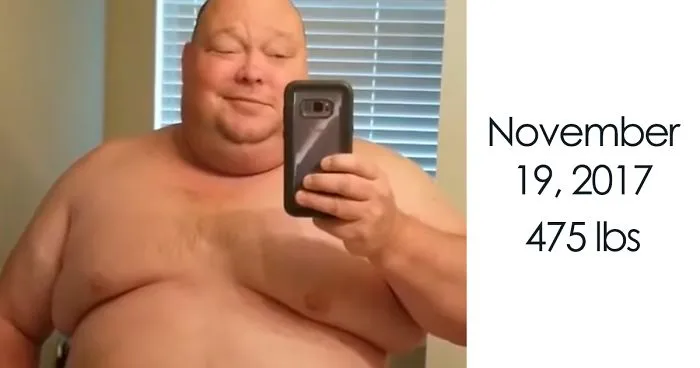 475Lbs Man Loses 198Lbs In One Year, And It's Hard To Believe It's The Same Person