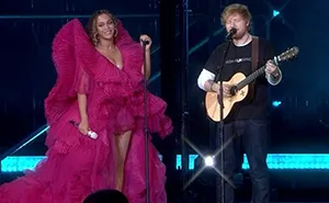 Woman Calls Out The Way Ed Sheeran Dressed Next To Beyonce, Gets Destroyed On Twitter