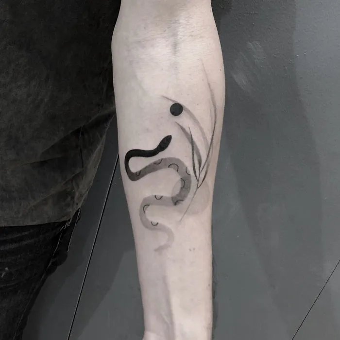 I Design Tattoos Inspired By Minimalism And Botanical Illustrations