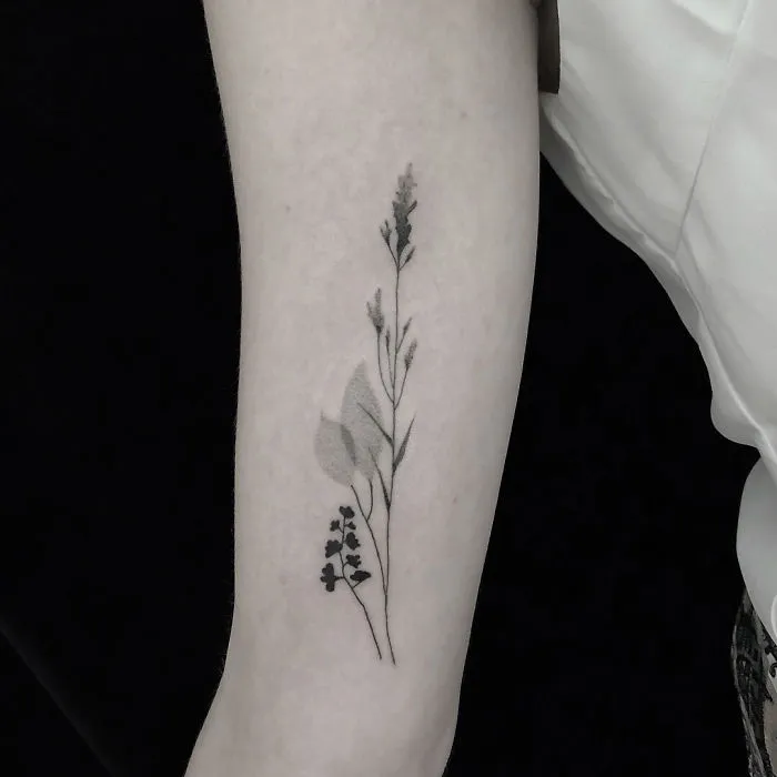 I Design Tattoos Inspired By Minimalism And Botanical Illustrations