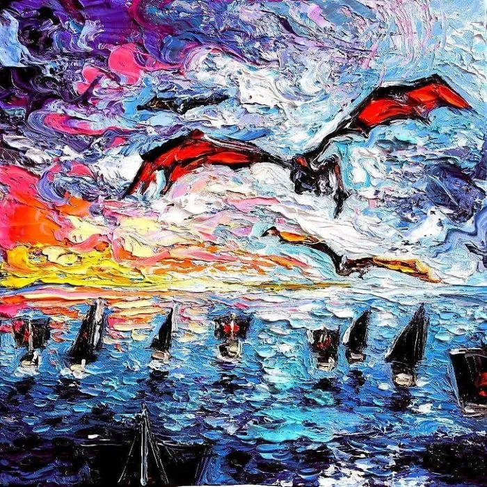 Artist’s Painting Gets Mistaken For A Van Gogh, So She Creates Brilliant ‘Starry Night’ Series (Part II)