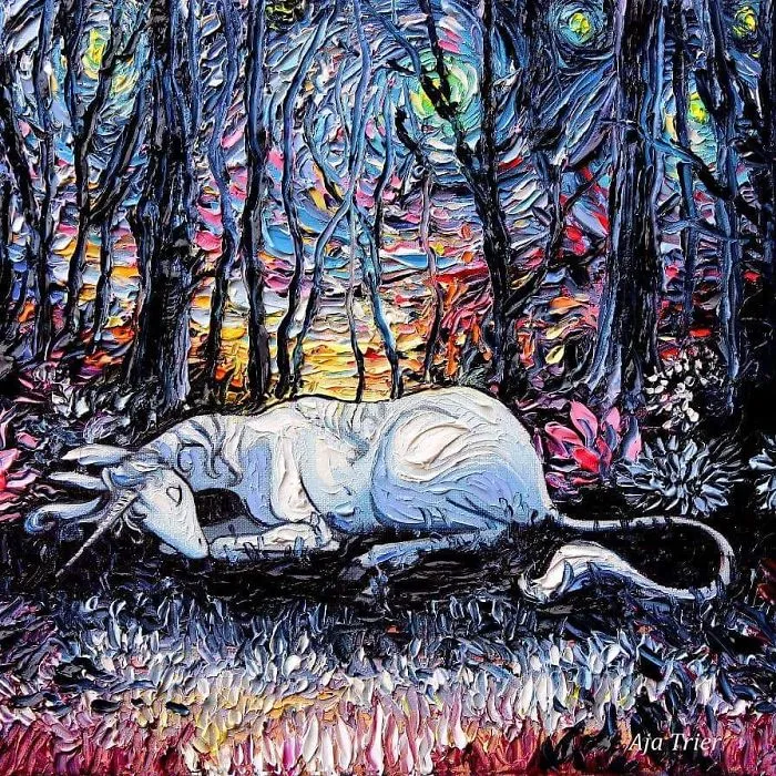 Artist’s Painting Gets Mistaken For A Van Gogh, So She Creates Brilliant ‘Starry Night’ Series (Part II)
