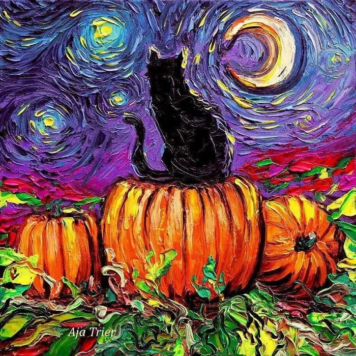 Artist’s Painting Gets Mistaken For A Van Gogh, So She Creates Brilliant ‘Starry Night’ Series (Part II)