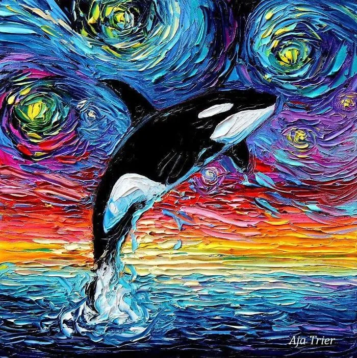 Artist’s Painting Gets Mistaken For A Van Gogh, So She Creates Brilliant ‘Starry Night’ Series (Part II)