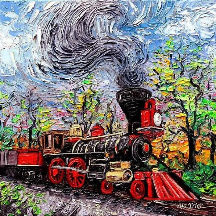 Artist’s Painting Gets Mistaken For A Van Gogh, So She Creates Brilliant ‘Starry Night’ Series (Part II)