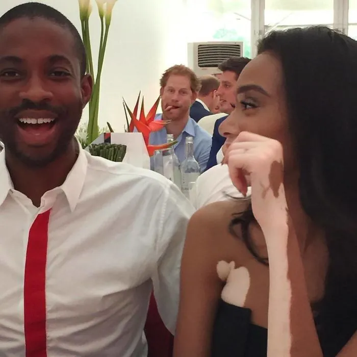 When You're Trying To Have A Serious Convo But Your Agent And Prince Harry Aren't Serious At All