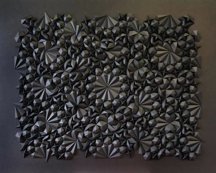 The Way This Engineer Turns Simple Sheets Of Paper Into Geometric Art Is Amazingly Satisfying (30 Pics)