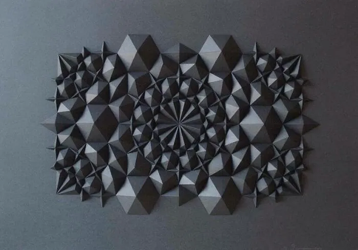 The Way This Engineer Turns Simple Sheets Of Paper Into Geometric Art Is Amazingly Satisfying (30 Pics)