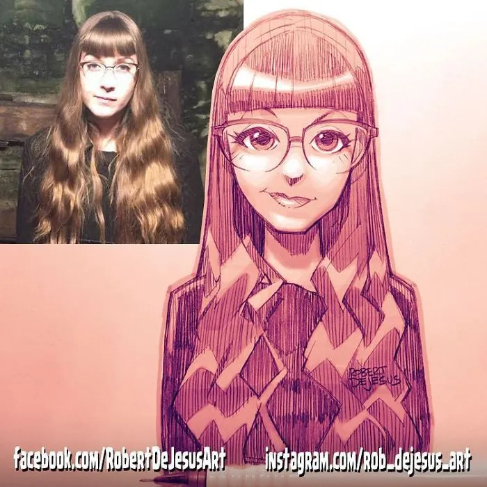 Illustrator Turns People And Their Pets Into Cartoon Characters (New Pics)