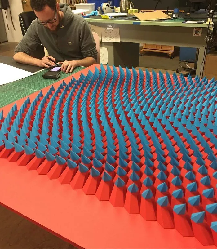 The Way This Engineer Turns Simple Sheets Of Paper Into Geometric Art Is Amazingly Satisfying (30 Pics)