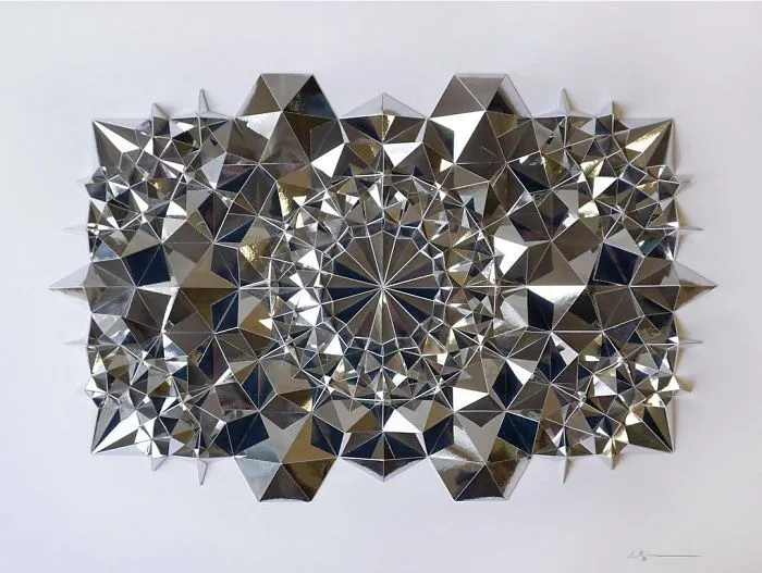 The Way This Engineer Turns Simple Sheets Of Paper Into Geometric Art Is Amazingly Satisfying (30 Pics)