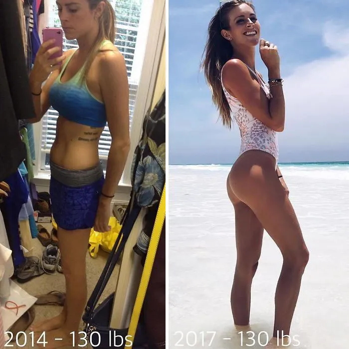 Hace 3 años empecé a hacer fitness porque me cansé de mirarme al espejo