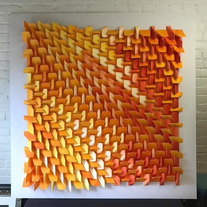 The Way This Engineer Turns Simple Sheets Of Paper Into Geometric Art Is Amazingly Satisfying (30 Pics)