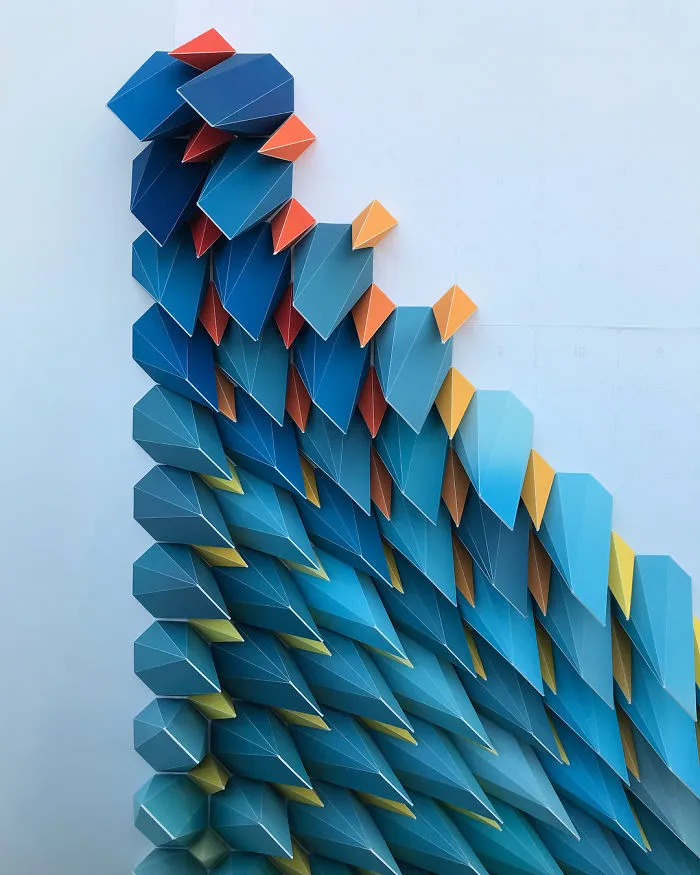 The Way This Engineer Turns Simple Sheets Of Paper Into Geometric Art Is Amazingly Satisfying (30 Pics)