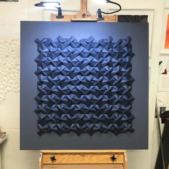 The Way This Engineer Turns Simple Sheets Of Paper Into Geometric Art Is Amazingly Satisfying (30 Pics)