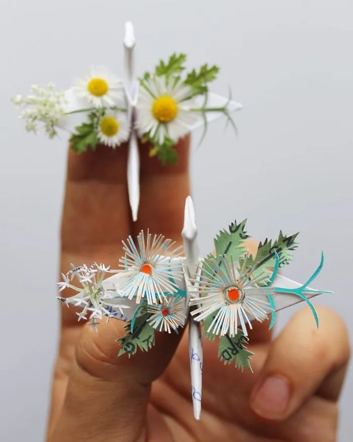 Some Time Ago I Challenged Myself To Create An Origami Crane Every Day For 1000 Days (New Pics)