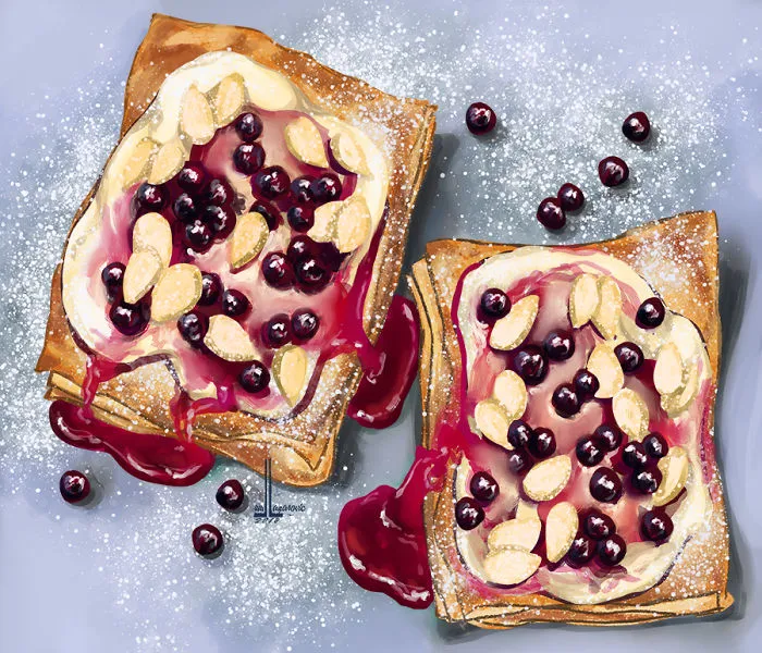 Blueberry Puff Tart