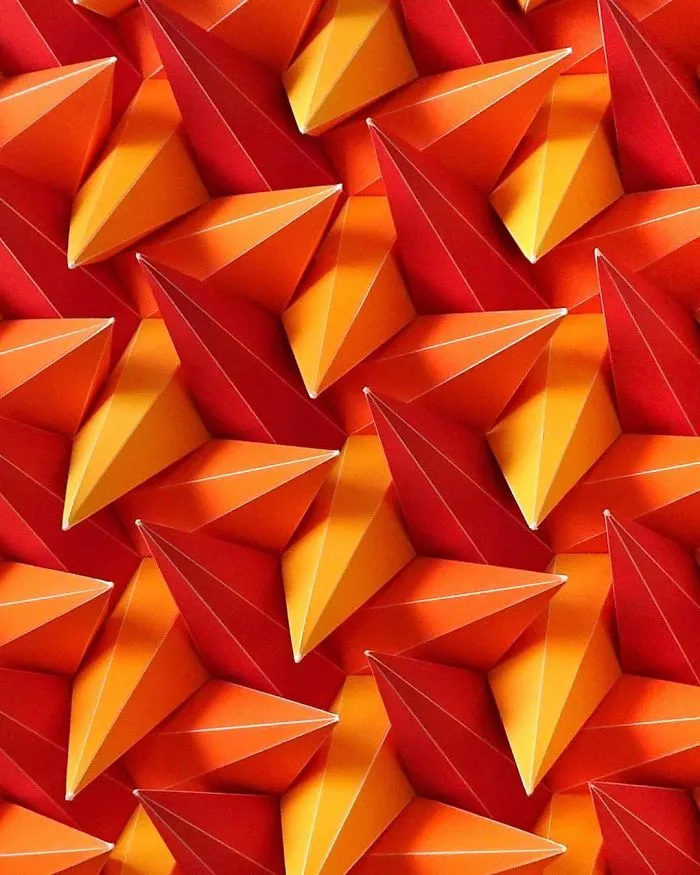 The Way This Engineer Turns Simple Sheets Of Paper Into Geometric Art Is Amazingly Satisfying (30 Pics)