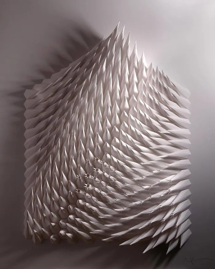The Way This Engineer Turns Simple Sheets Of Paper Into Geometric Art Is Amazingly Satisfying (30 Pics)