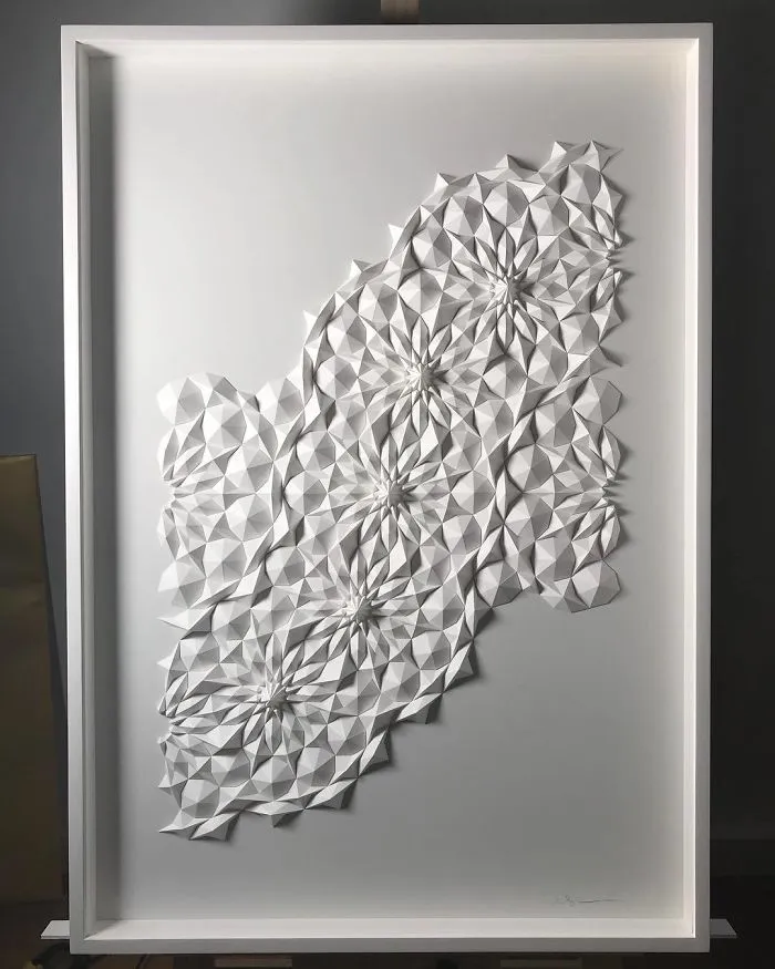 The Way This Engineer Turns Simple Sheets Of Paper Into Geometric Art Is Amazingly Satisfying (30 Pics)