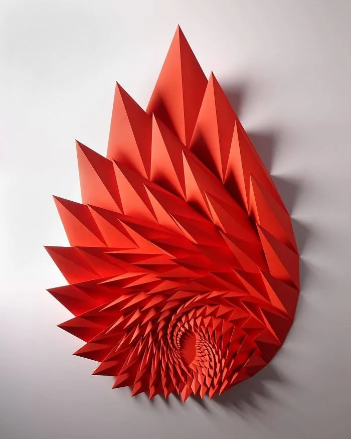 The Way This Engineer Turns Simple Sheets Of Paper Into Geometric Art Is Amazingly Satisfying (30 Pics)