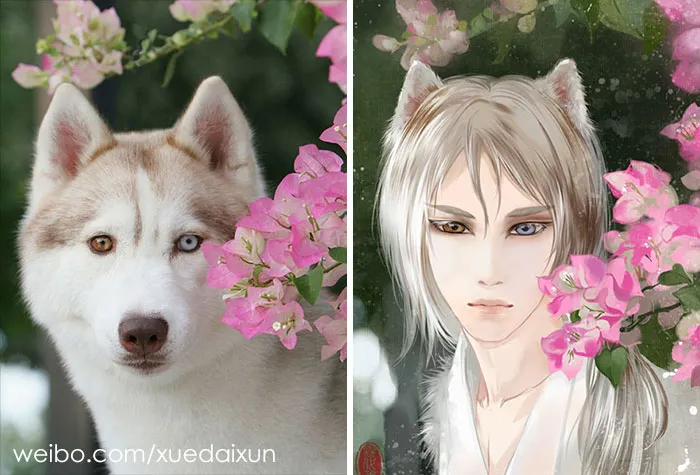 Chinese Artist Creates Human Version Of Cats And Dogs, And The Result Is On Point (22 Pics)