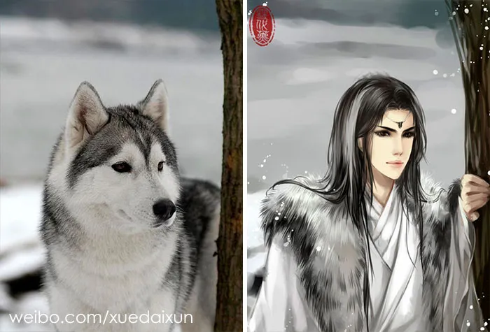 Chinese Artist Creates Human Version Of Cats And Dogs, And The Result Is On Point (22 Pics)