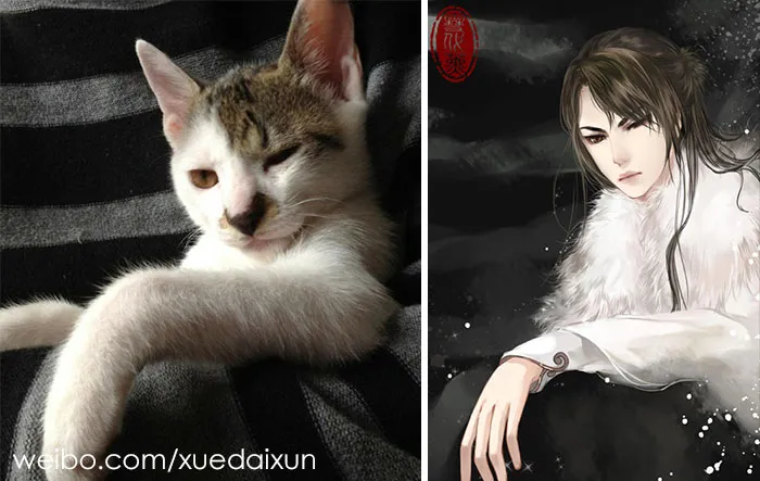 Chinese Artist Creates Human Version Of Cats And Dogs, And The Result Is On Point (22 Pics)