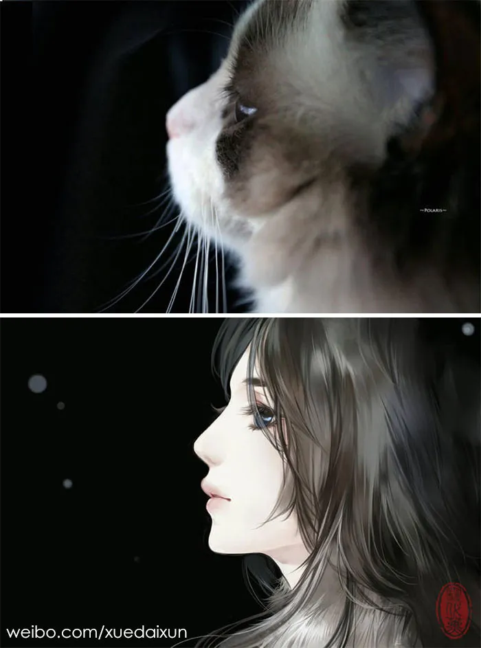 Chinese Artist Creates Human Version Of Cats And Dogs, And The Result Is On Point (22 Pics)