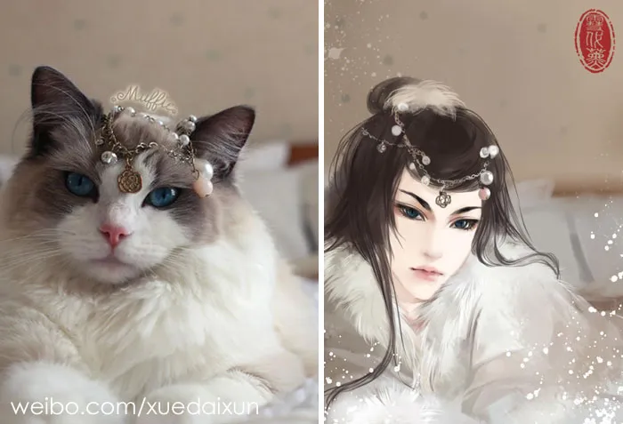 Chinese Artist Creates Human Version Of Cats And Dogs, And The Result Is On Point (22 Pics)