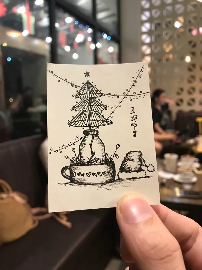 I Spent 3 Weeks Drawing Christmas Trees For The Upcoming Christmas