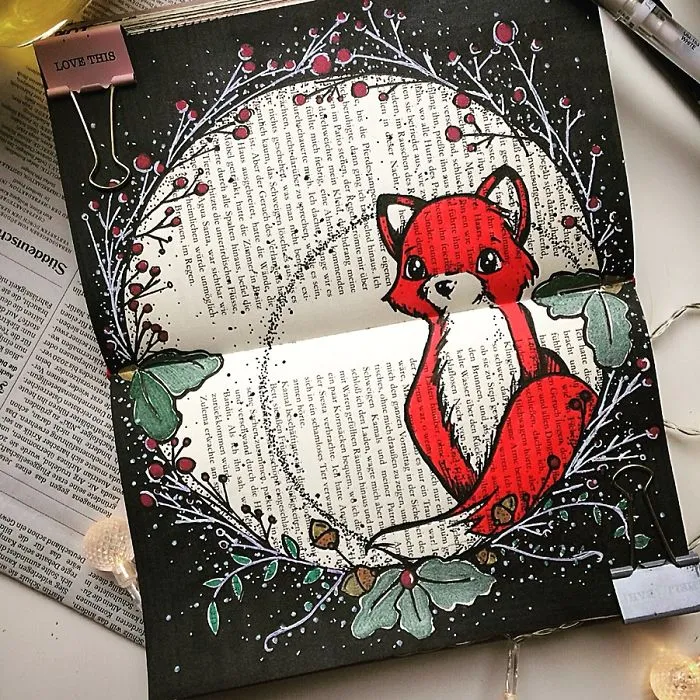I Create Art On The Old Books I Find In Flea Markets (Part 3)